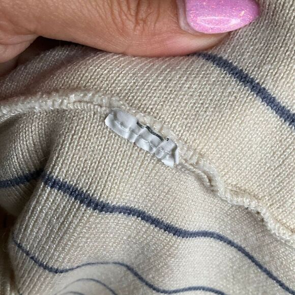 Nasty Gal Pinstripe Collared Sweater - Picture 5 of 5